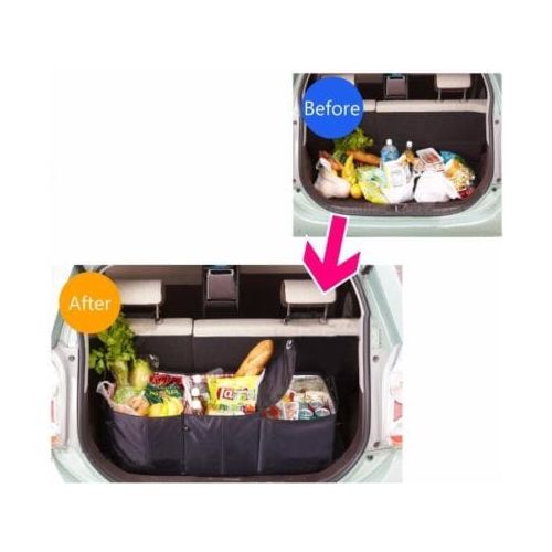 Collapsible Car Trunk Organiser with Cooler Bag