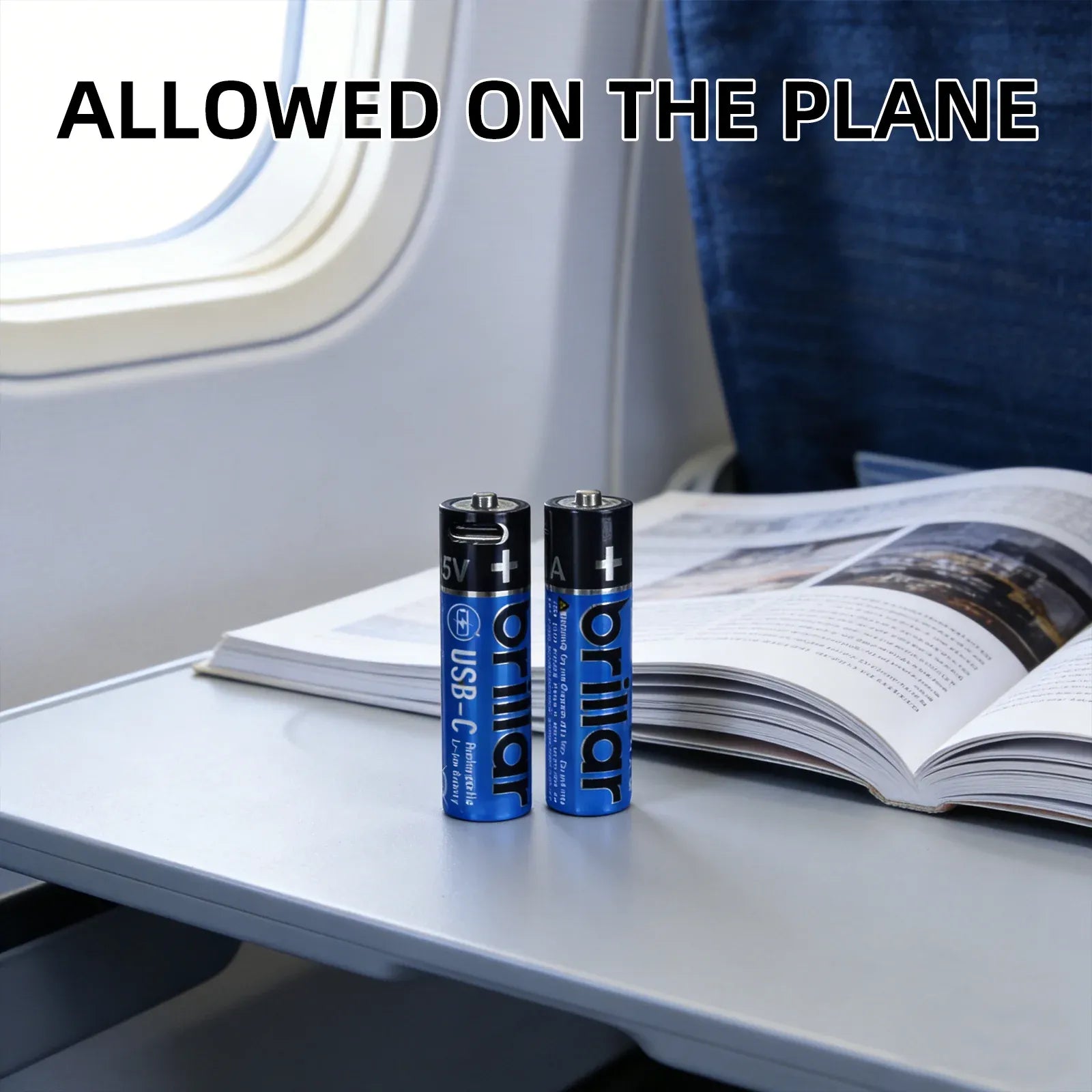 2 PCS AAA USB Rechargeable LI-ION Battery