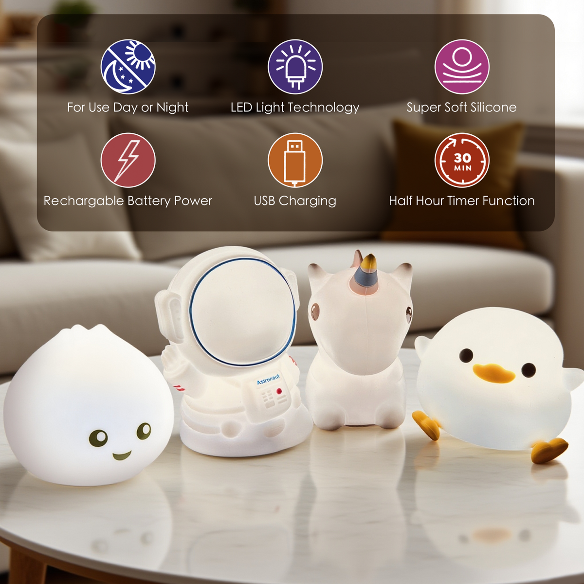 Squishy Uniconrn Night Light