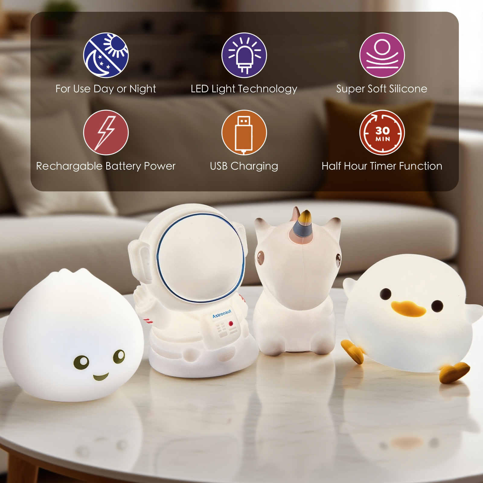 Squishy Uniconrn Night Light