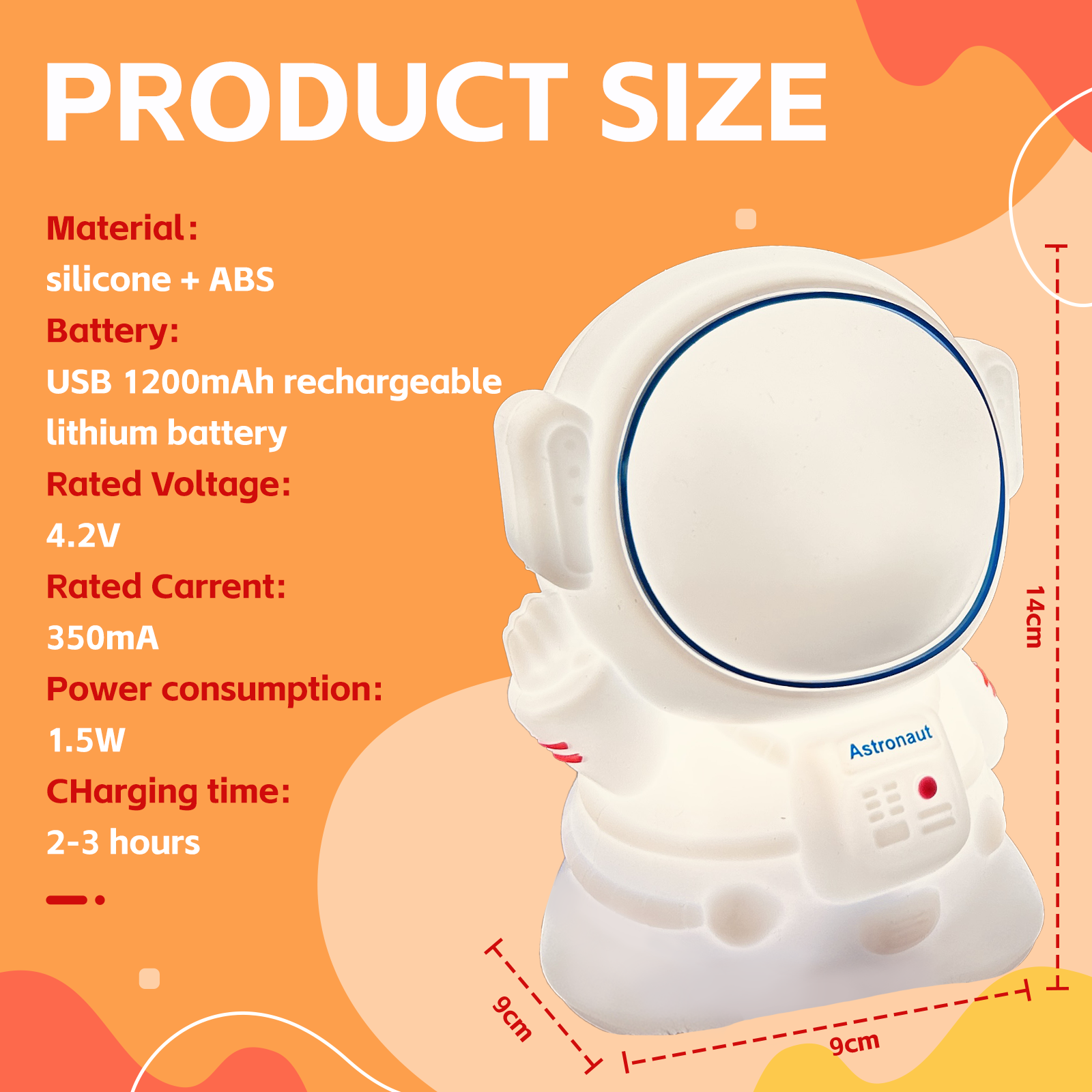 Squishy Astronaut Night Light