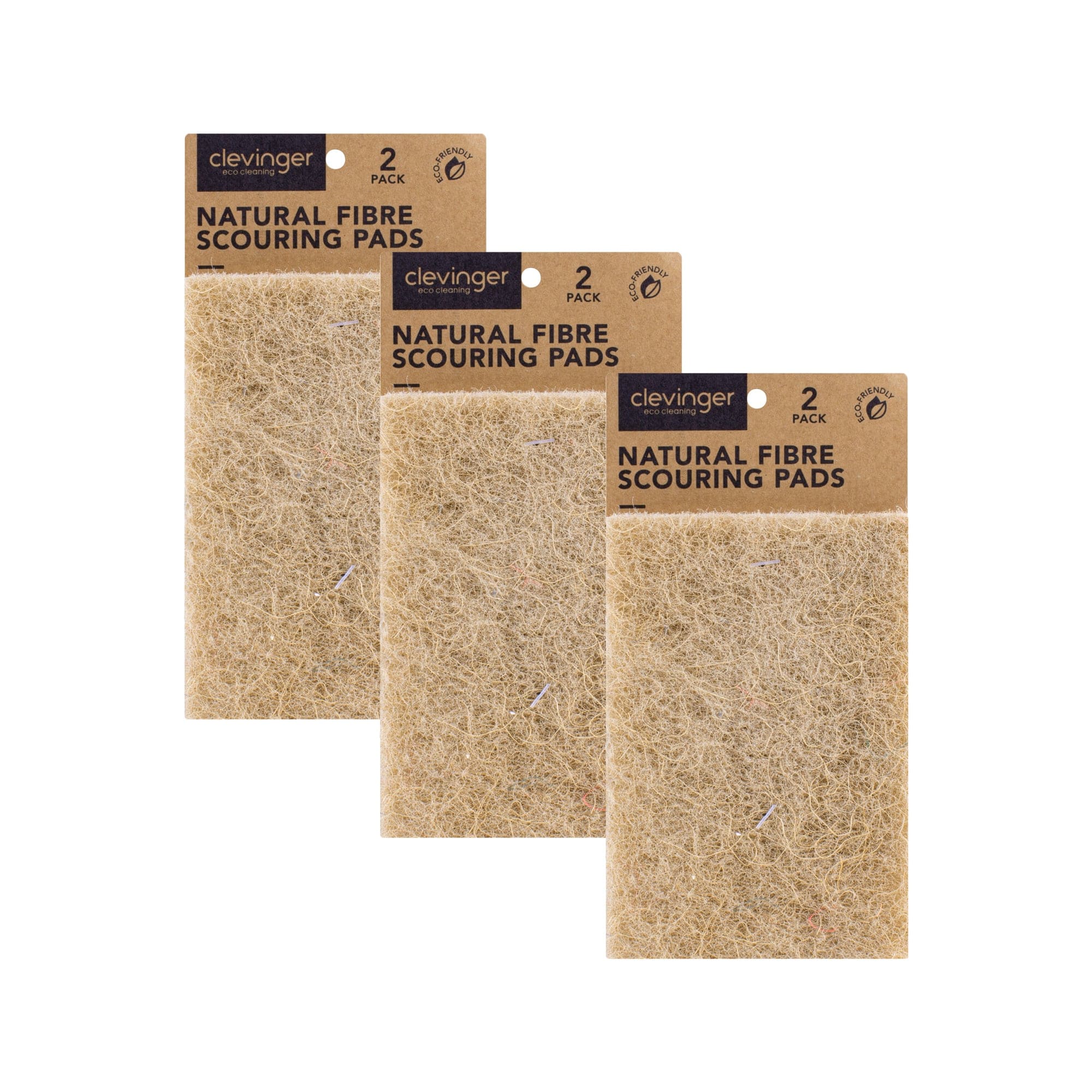 Clevinger 6PC Natural Fibre Scouring Pad