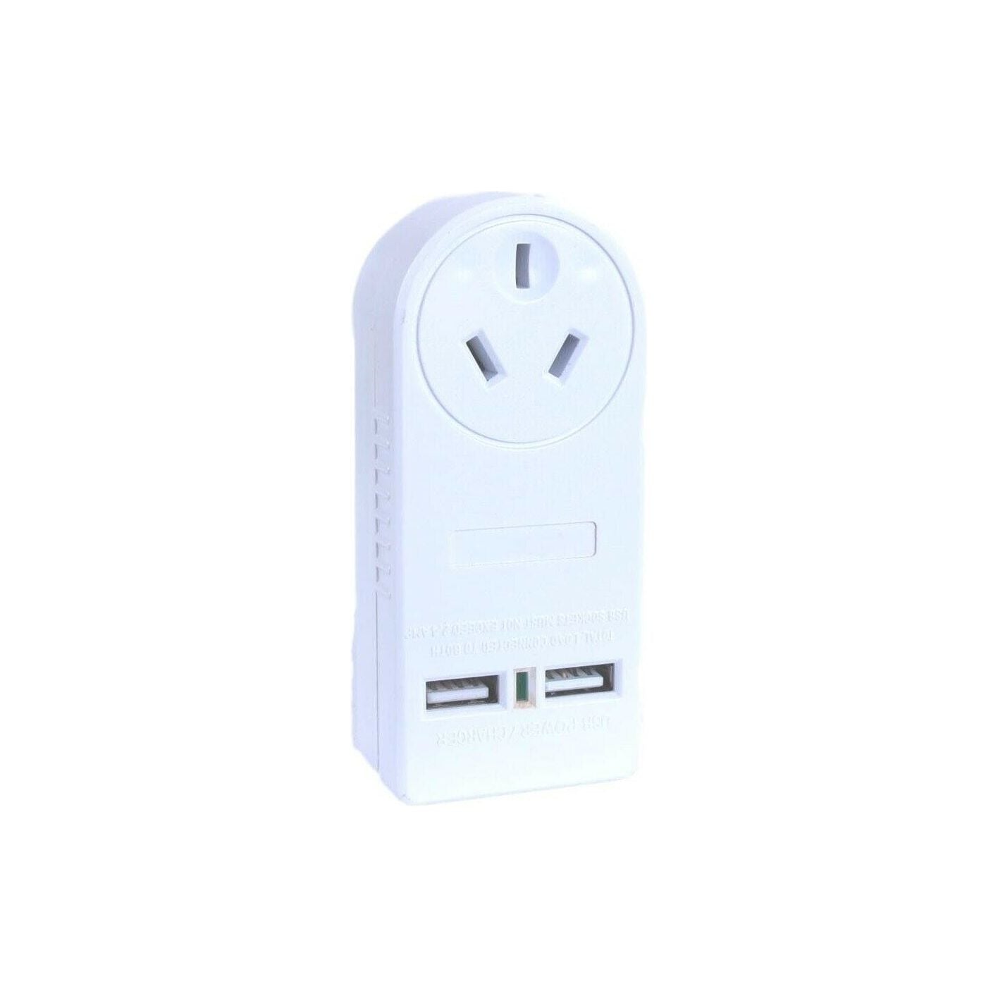 2400W High Powered Dual USB Charger Adaptor With Surge Protection