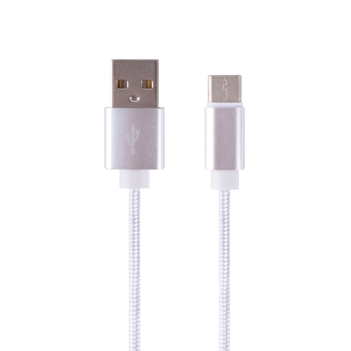 1M Charge &amp; Sync USB A to USB C Braided Cable