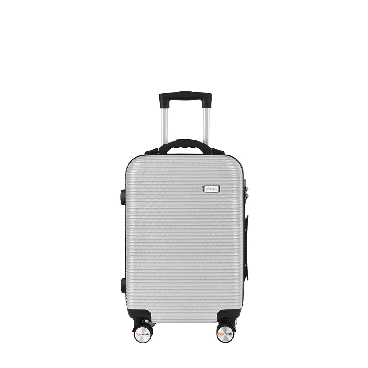 20&quot; Digital Weighing Scale and USB Charging Port Lightweight Carry-on Luggage Suitcase Silver