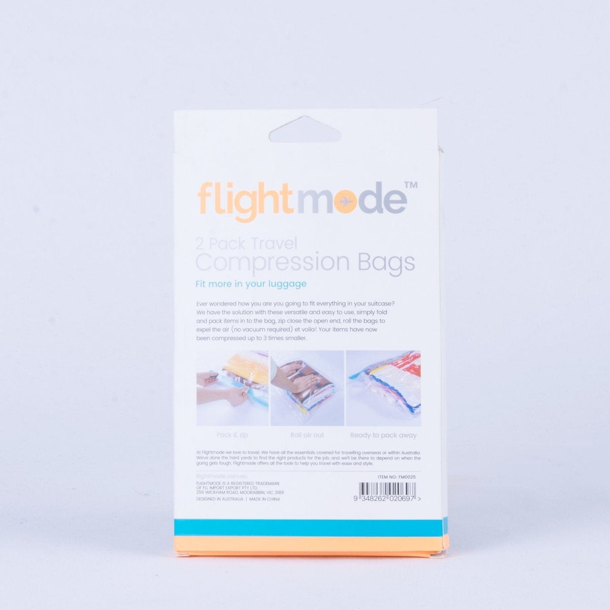 2 Pack Easy Care Travel Vacuum Compression Bags