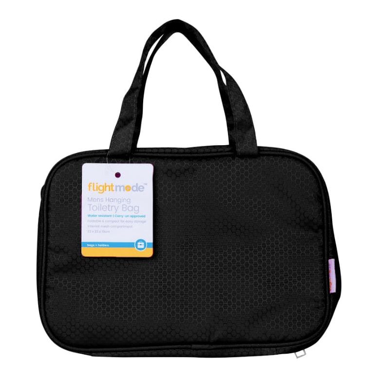 Travel Waterproof Hanging Toiletry Bag - Black