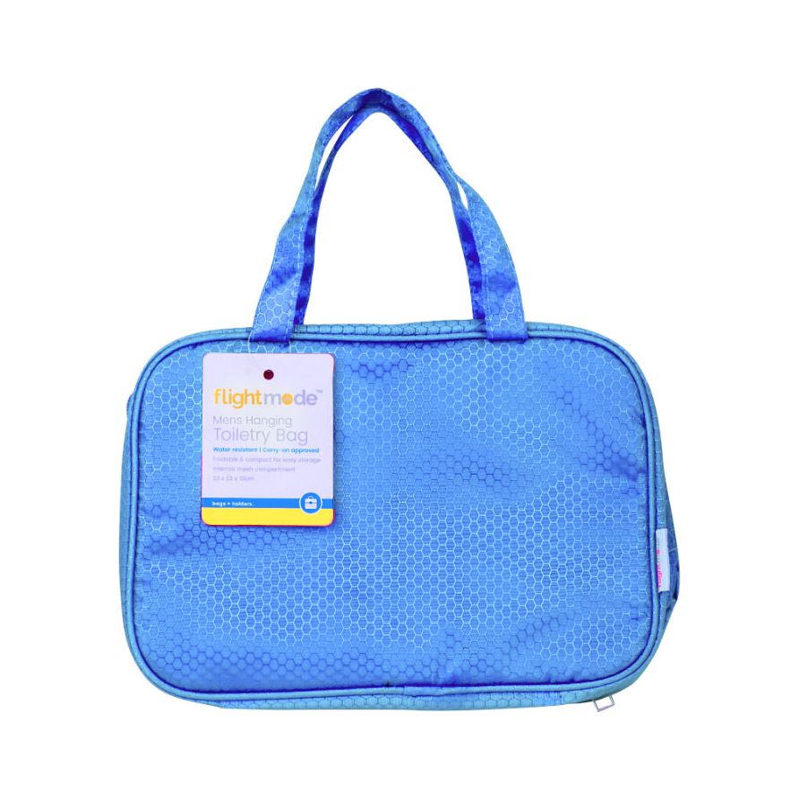 Travel Waterproof Hanging Toiletry Bag - Blue