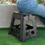 Large Plastic Folding Stool Portable Chair Store Flat Easy Carry Outdoor Camping Black