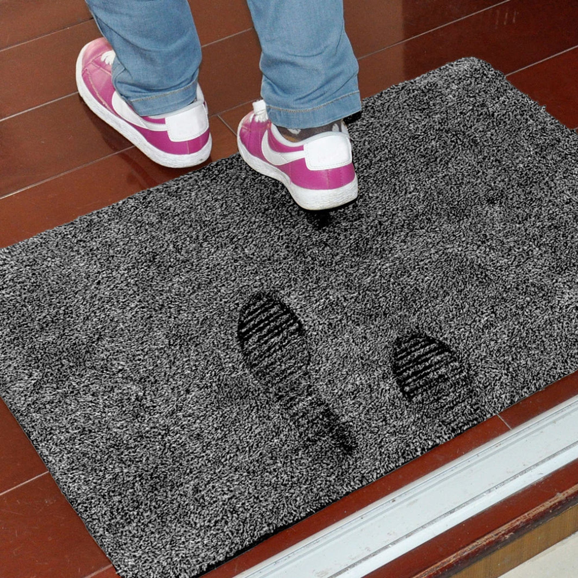 Super Absorbent Microfibre Doormat Non Slip Heavy Duty Dirt/Mud Rug Floor Carpet