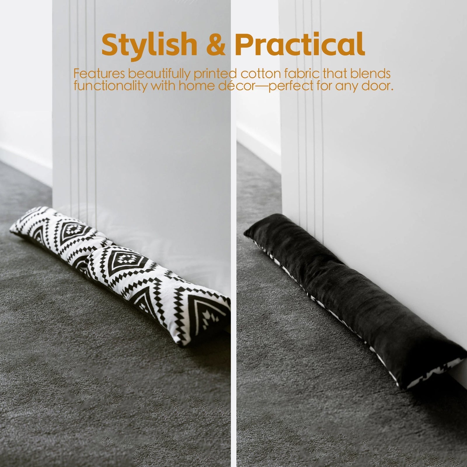 2 Pcs Door Window Draught Stopper