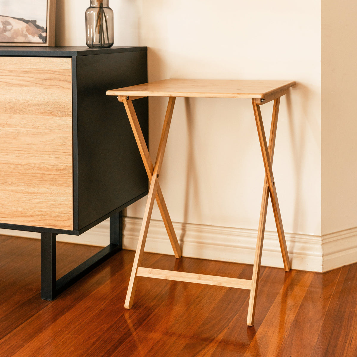 Bamboo Folding Laptop Tray &amp; Snack Table