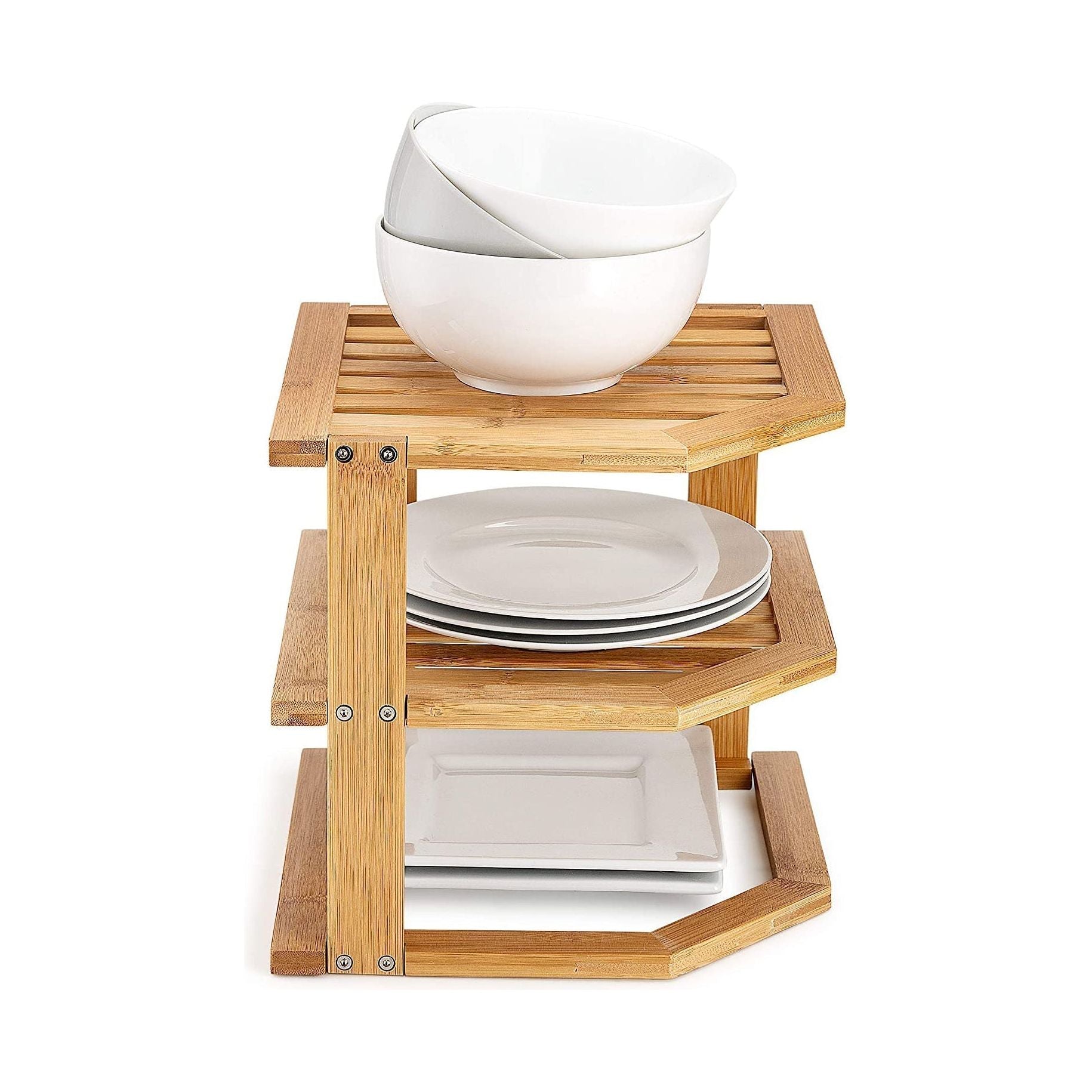 3 Tiers Bamboo Kitchen Rack Storage