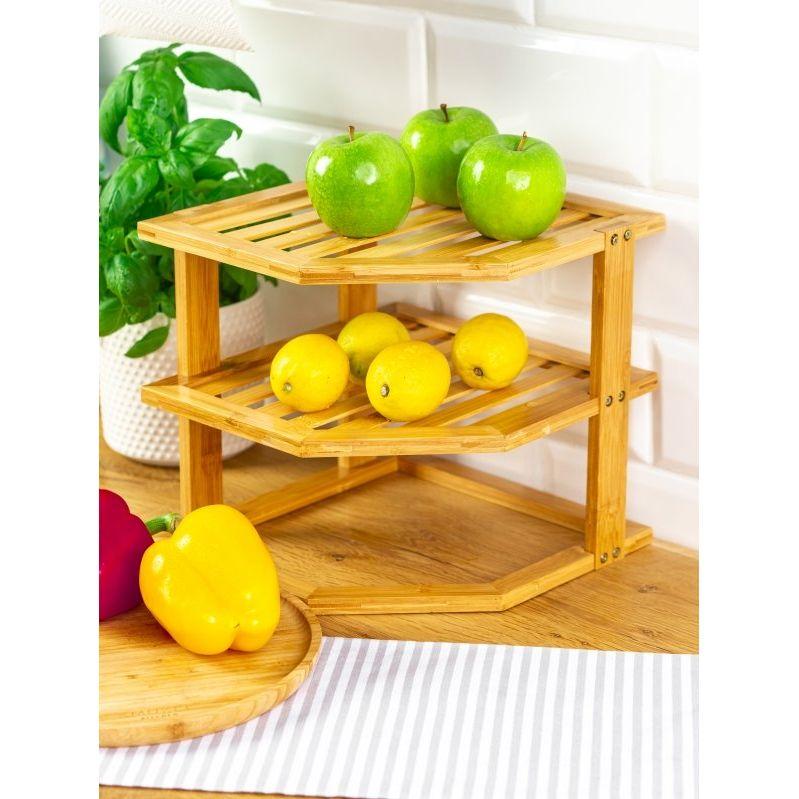 3 Tiers Bamboo Kitchen Rack Storage