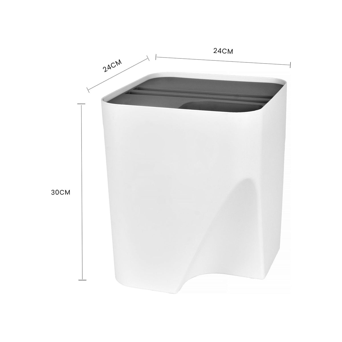 18L Stackable Plastic Kitchen Trash Bin Household Classification Storage Box