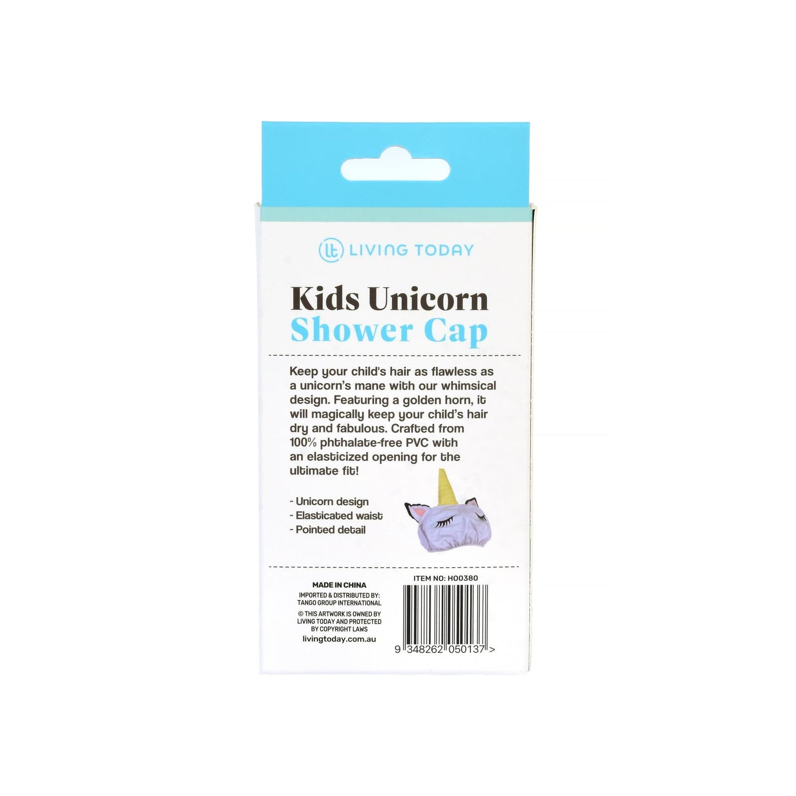 Kids Unicorn Shower Cap