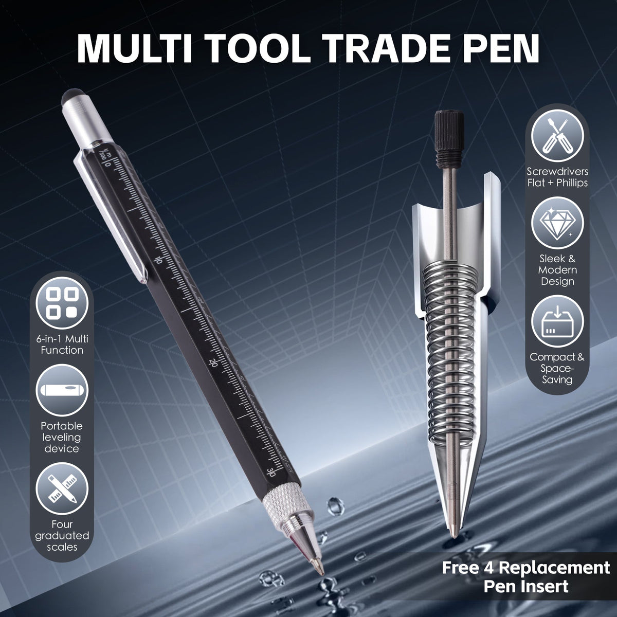 6 in 1 Multi Tool Trade Pen