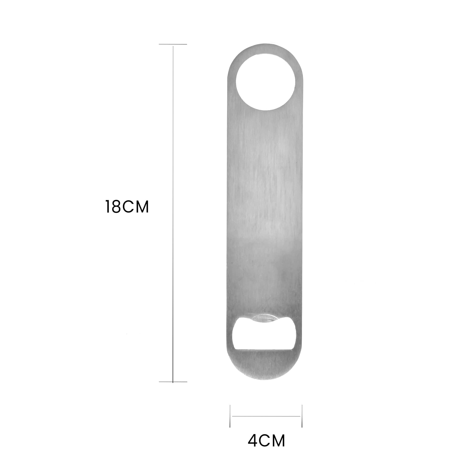 Stainless Steel Contemporary Flat Bar Blade Bottle Opener