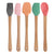 5pc Mini Silicone and Bamboo Utensils Set Nonstick Cookware