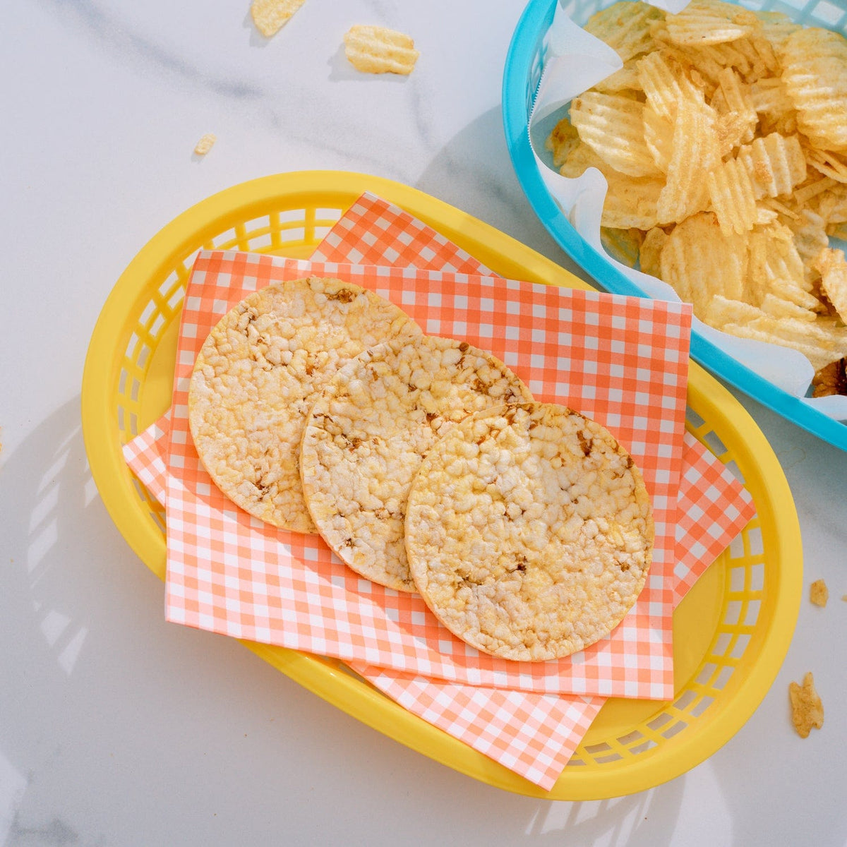 Cook Easy Set of 3 Oval Plastic Snack Baskets