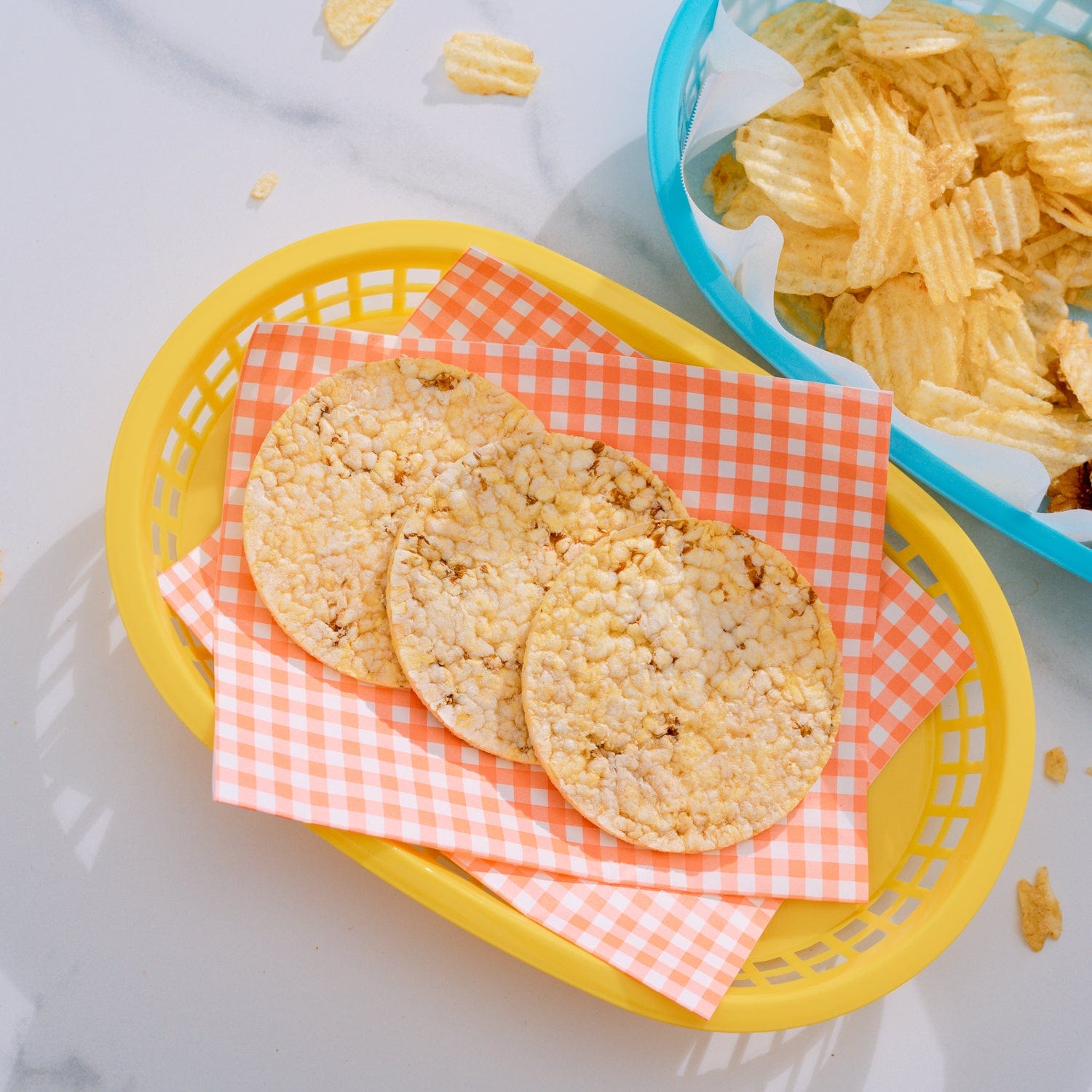 Cook Easy Set of 3 Oval Plastic Snack Baskets