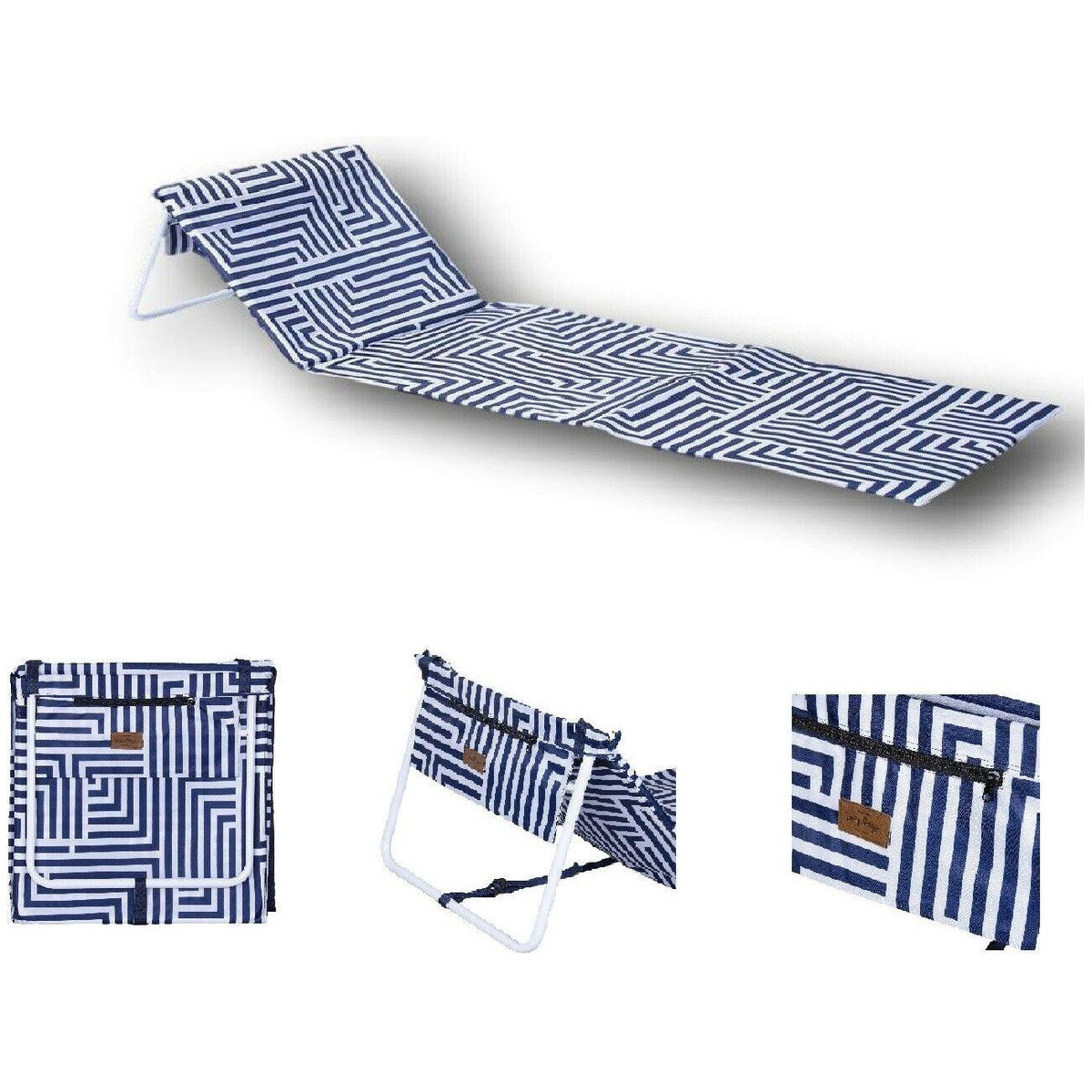 Lazy Dayz Fold Up Beach Lounger - Makena