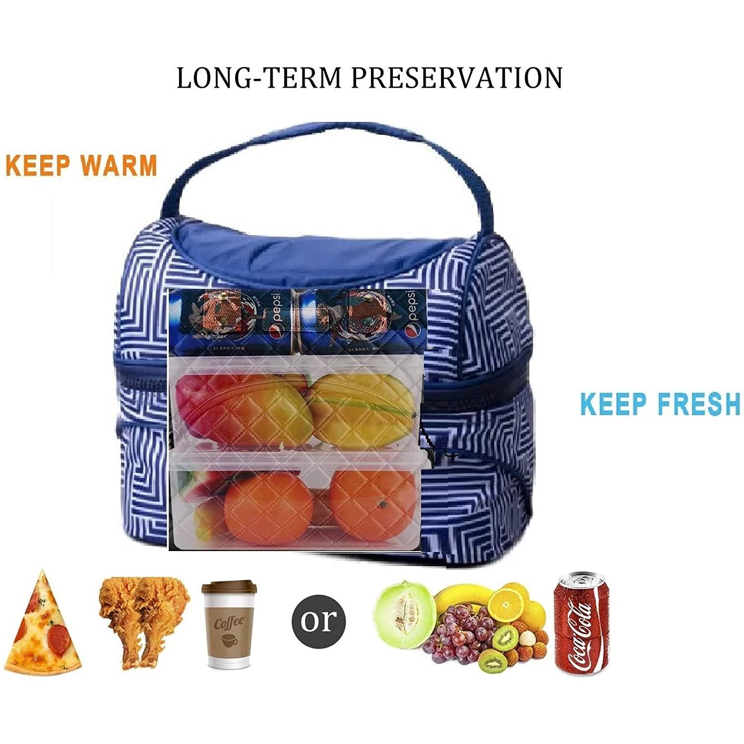 Lazy Dayz Insulated Deluxe Lunch Cooler - Makena