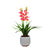 100cm Faux Artificial Home Decor Potted  Cymbidium-Red/White - Red