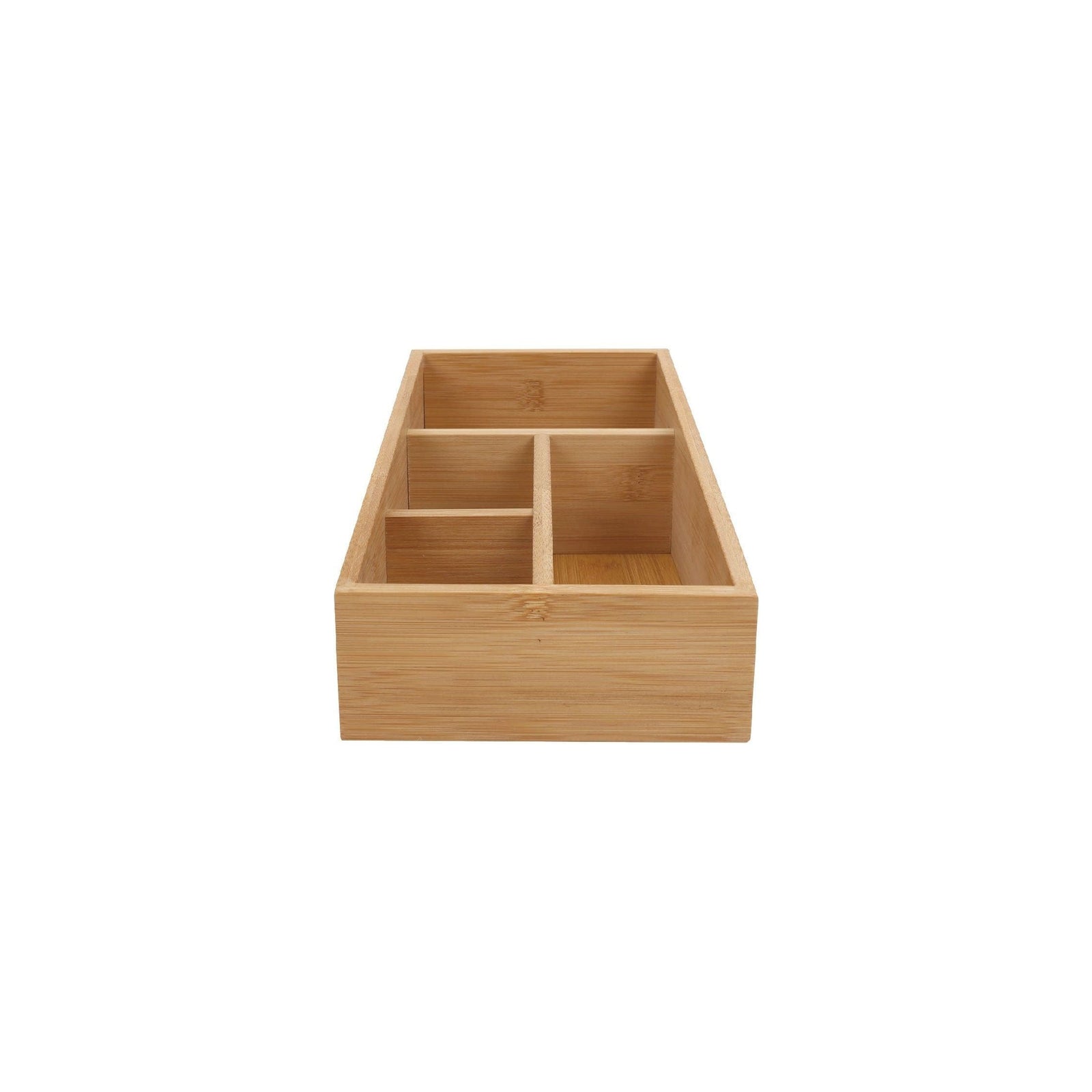 Bamboo Storage Box with 4 Slots