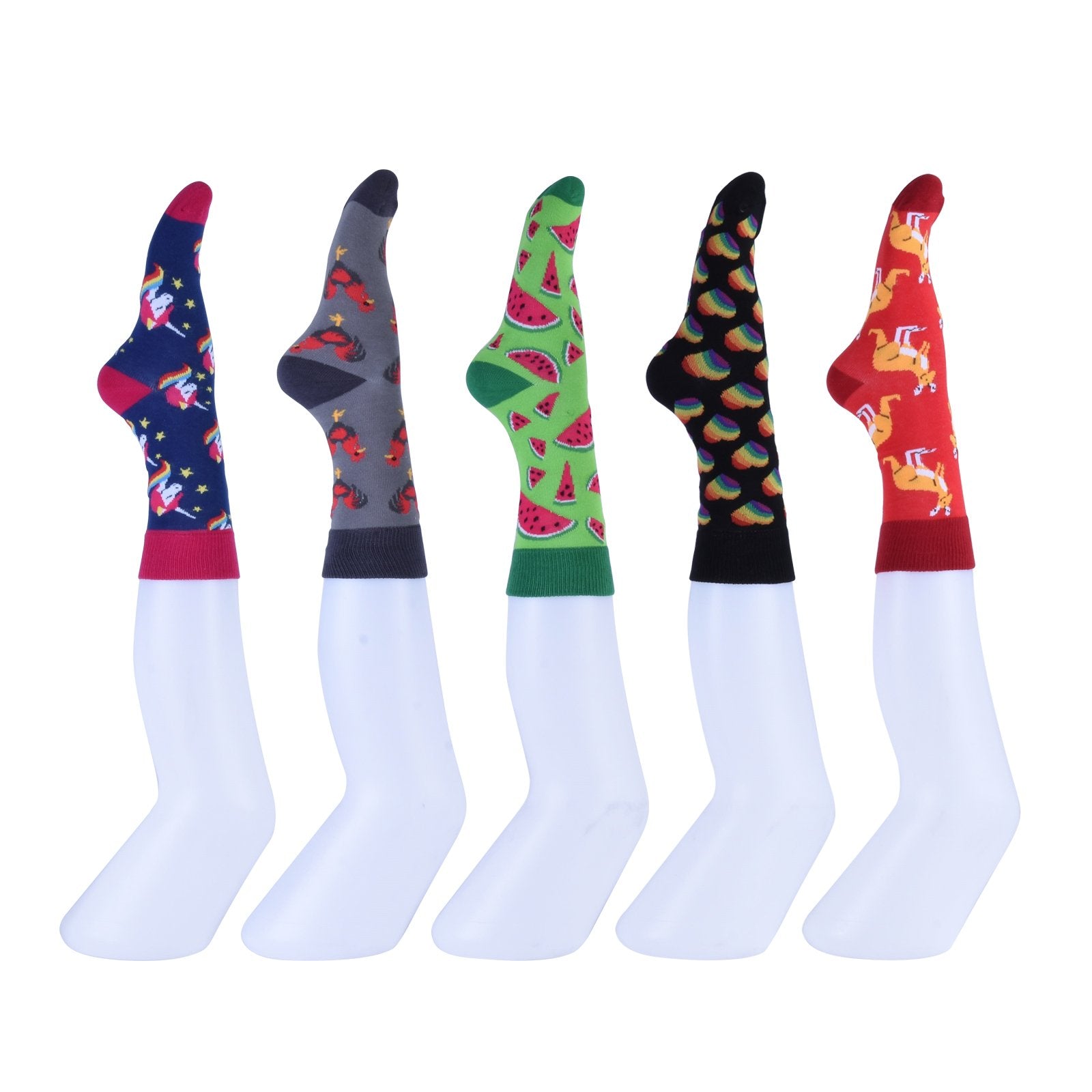 Colorful Socks - 8 Pairs Funny Colorful Dress Socks one Size 5-13 Men Socks Women Socks