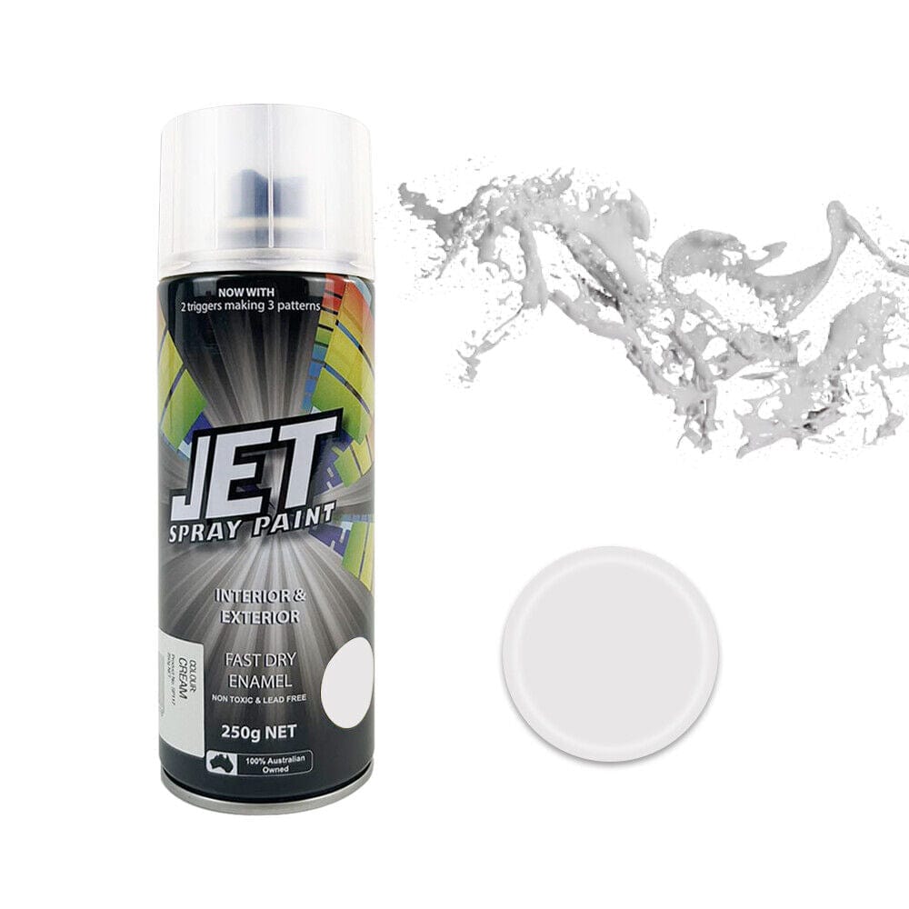 3PK 250g Spray Paint Can For Interior and Exterior 26 colours Fast Dry - Matt White