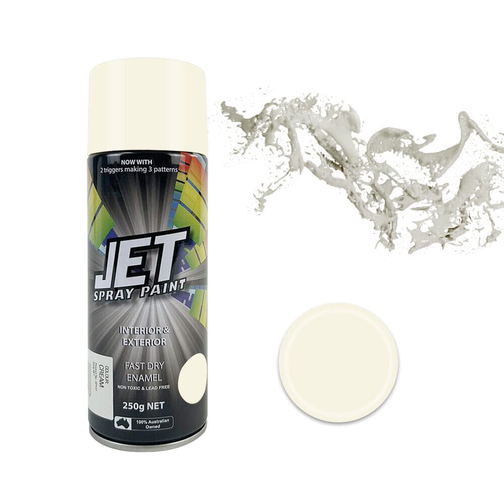 3PK 250g Spray Paint Can For Interior and Exterior 26 colours Fast Dry - Matt White