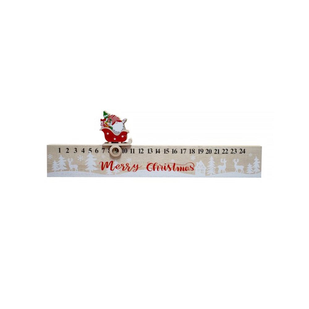 Wooden XMAS Countdown Calendar Christmas Decoration