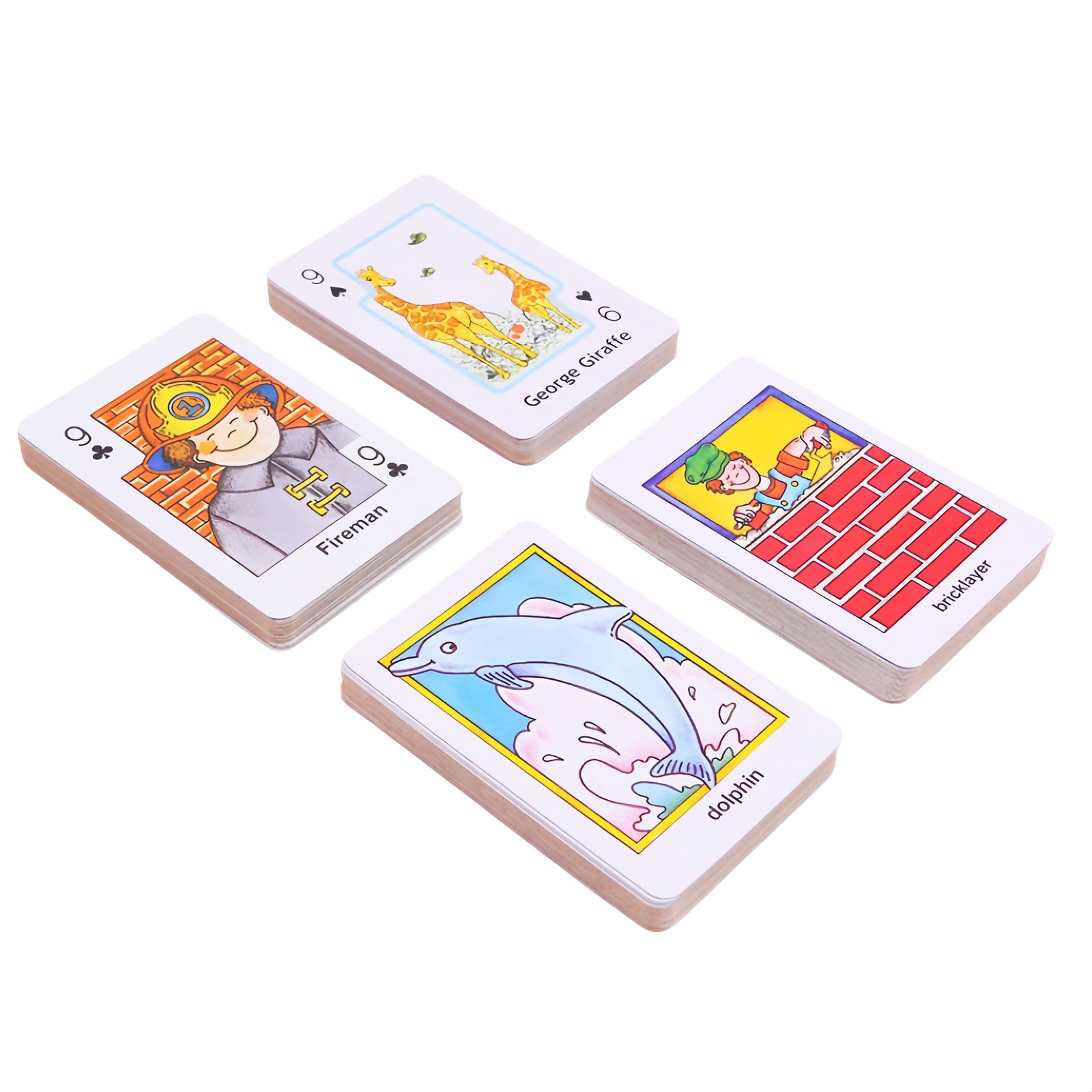Crazy Eight Hearts Old Maid Fish Educational children card games - Old Maid