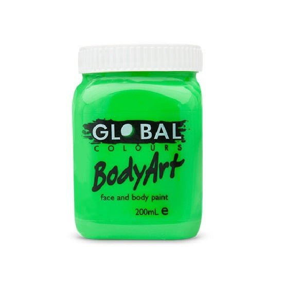 Global Colours BodyArt  Face and body paint in Jar 200ml Performance quality - Deep Green
