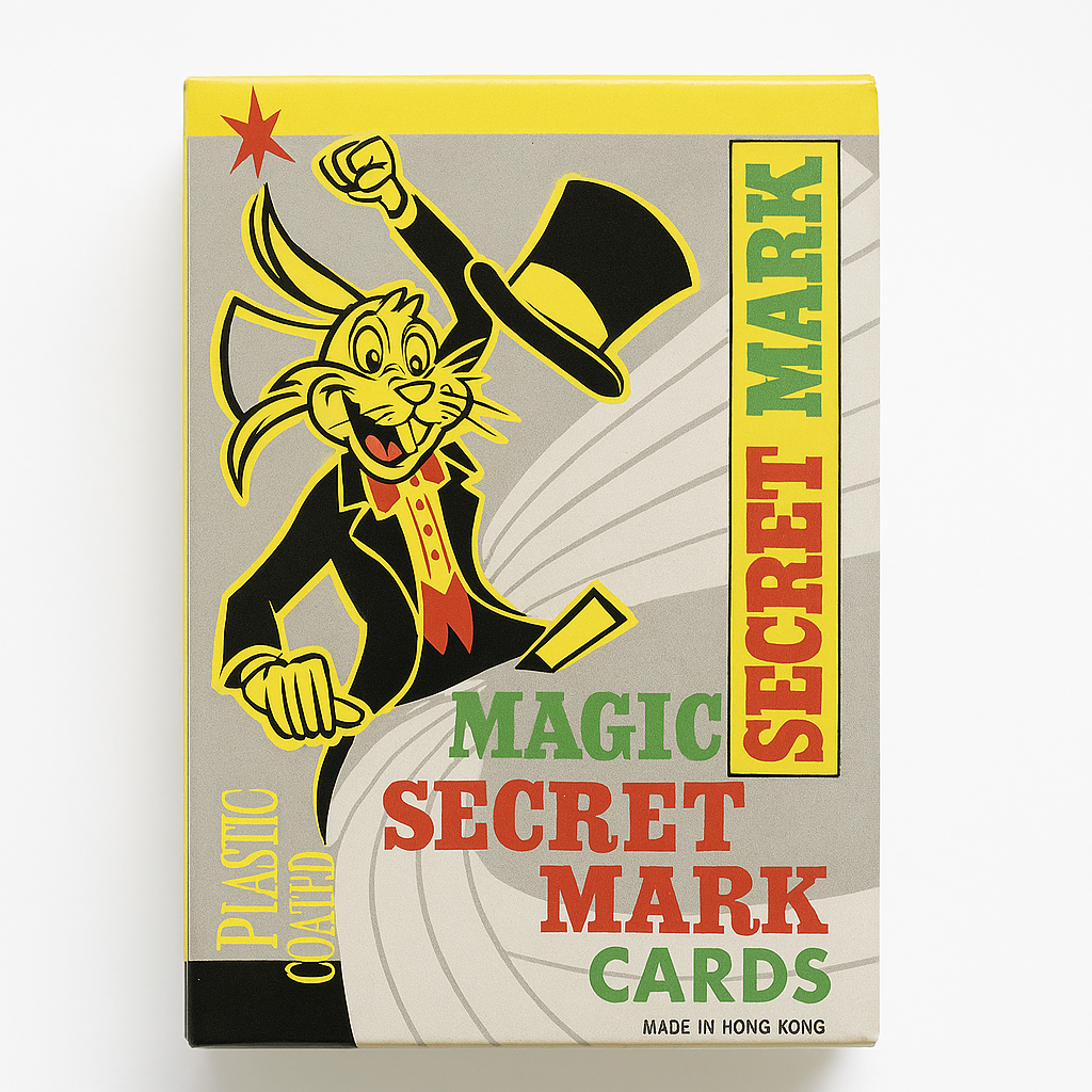 Magic Secret Marked Playing Cards – Plastic Coated, Easy‑Read Marking System, Poker Size, Made in Hong Kong – Ideal for Magic Tricks &amp; Card Illusions