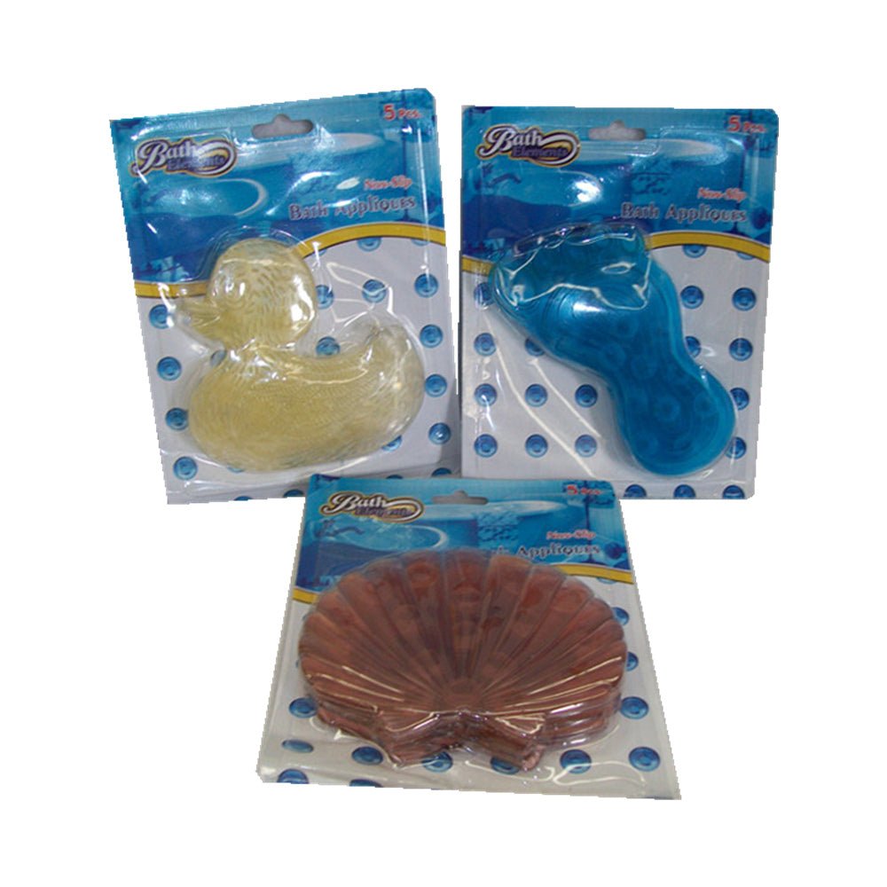 3 Pcs of Bath applique 5 pcs on card - Foot