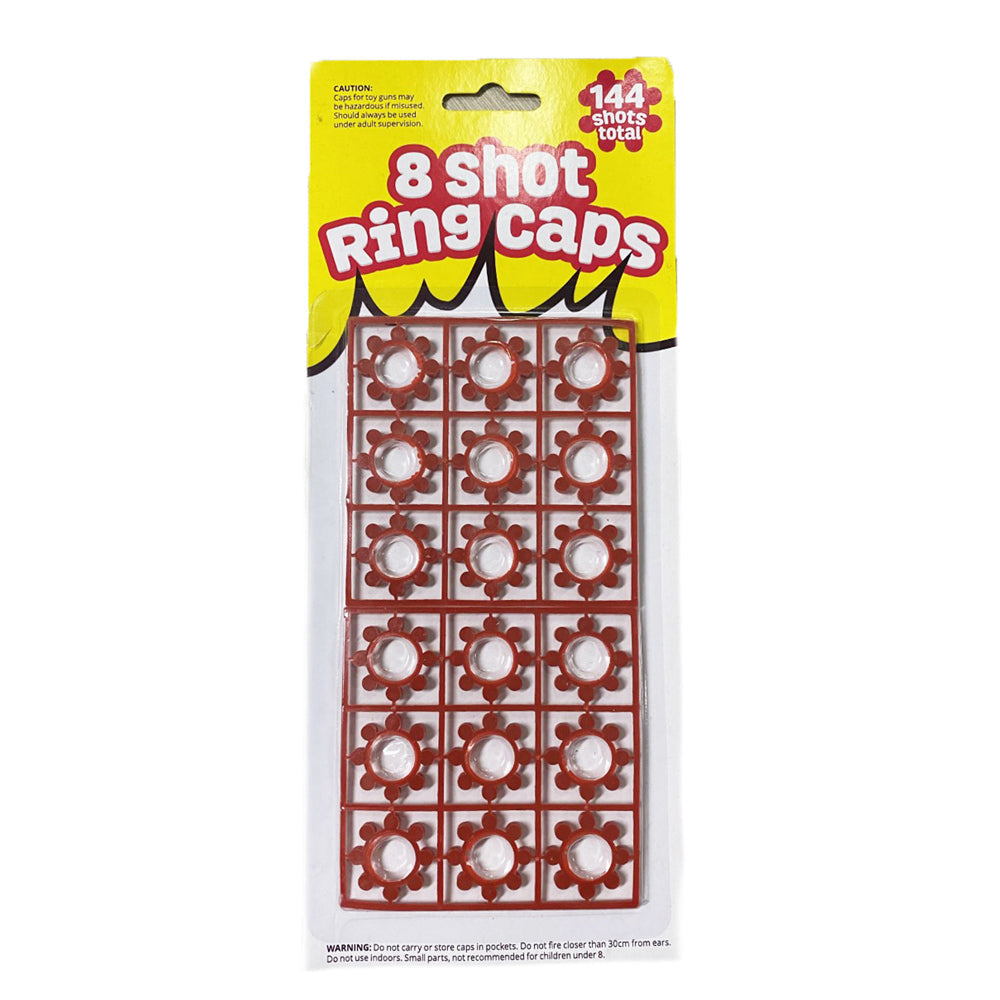 8 shots star ring caps for toy cap gun total 144 shots