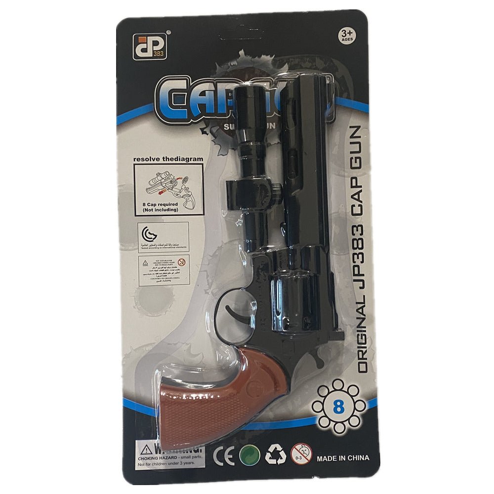 8 shots toy cap gun with 144 free caps - Gold