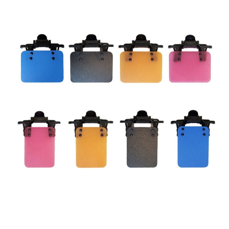 ISSF Flip-Up Eyeshield Sport Shooting Eye Shield Aim Blocker Targeting Sight Cover Blinding - Yellow-Horizontal 4x3cm