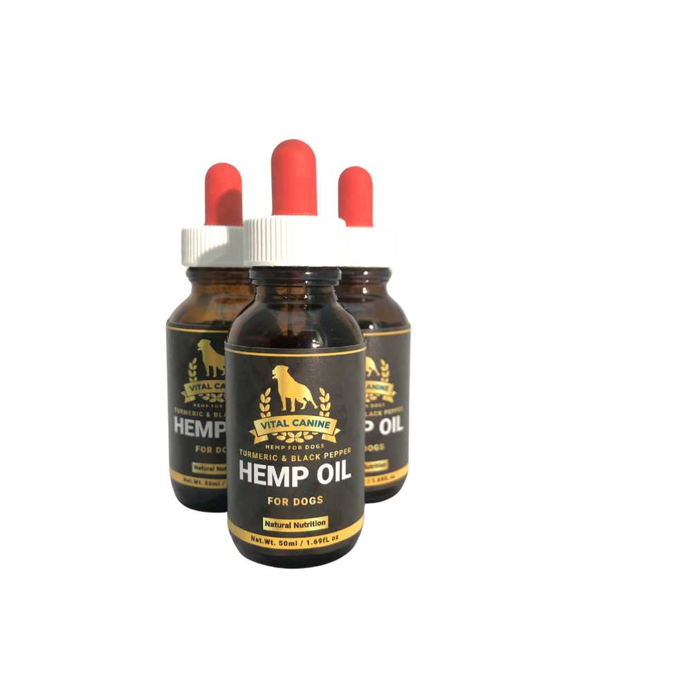 Vital Canine™ Hemp Oil with Turmeric &amp; Black Pepper | 125ml