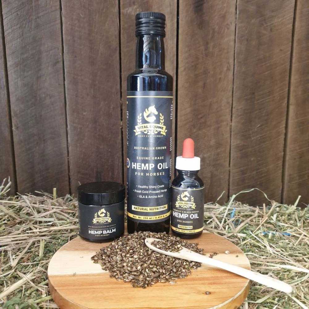 Vital Equine | Hemp Starter Pack | Turmeric + Hemp Oil &amp; Lemon Myrtle Balm