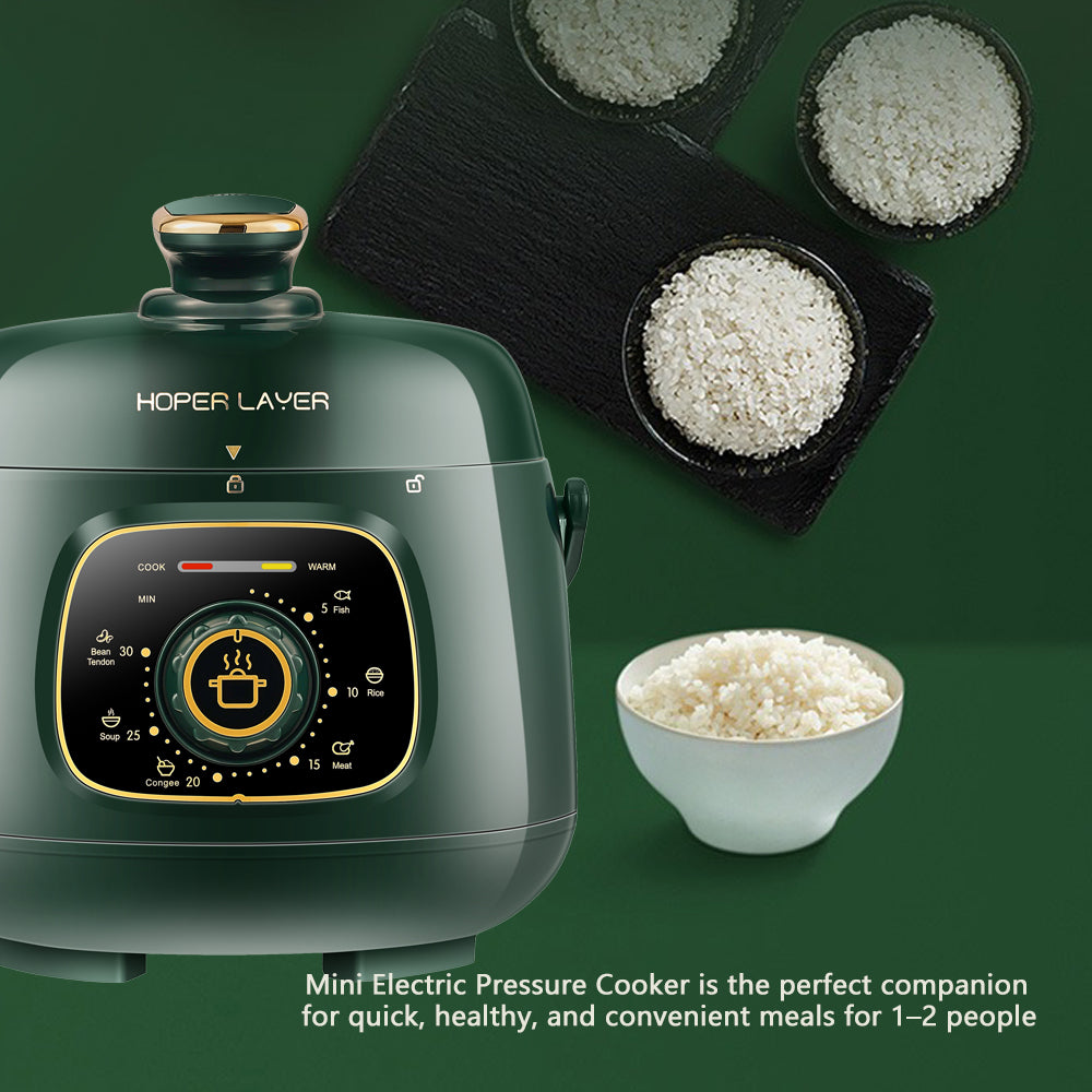 Hoper Layer Mini Electric Pressure Cooker – HL-MP160 3-Cup Small Rice Cooker