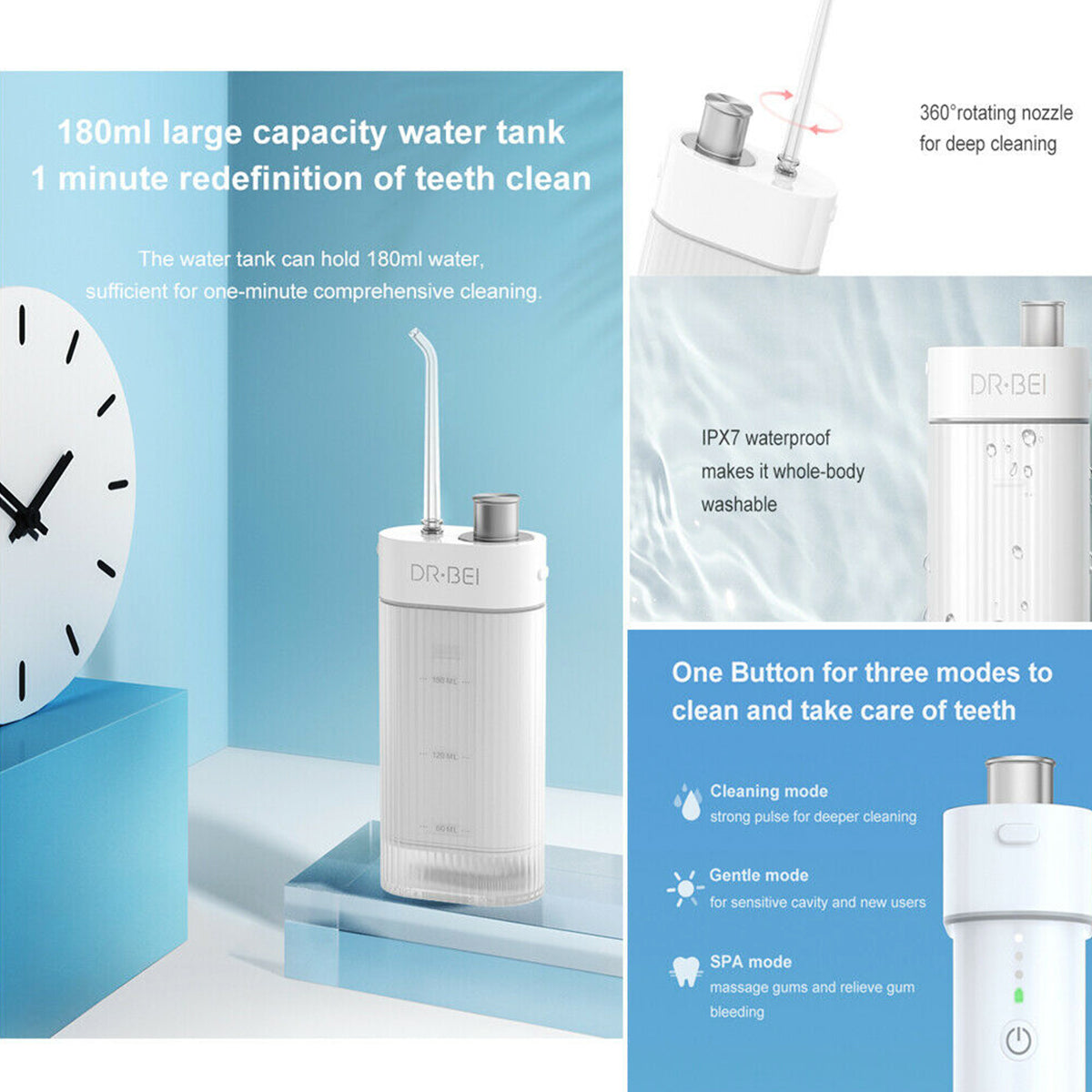 DR.BEI Portable Water Flosser GF3