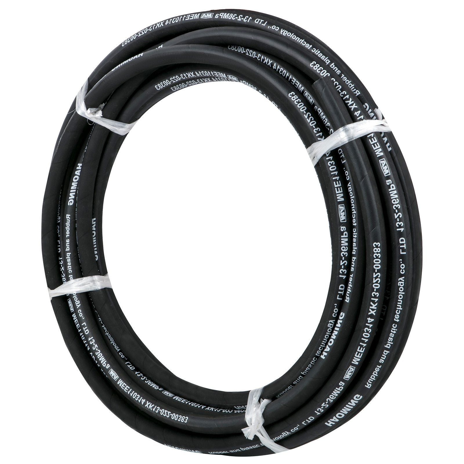 Hydraulic Hose 15m Rubber Hydraulic Hoses with 2 High-Tensile Steel Wire Braid, Inner Diameter 1/2 Inch, 5000 PSI Max, Bulk Hydraulic Hose -40 °F to 250 °F, Hydraulic Oil Flexible Hose