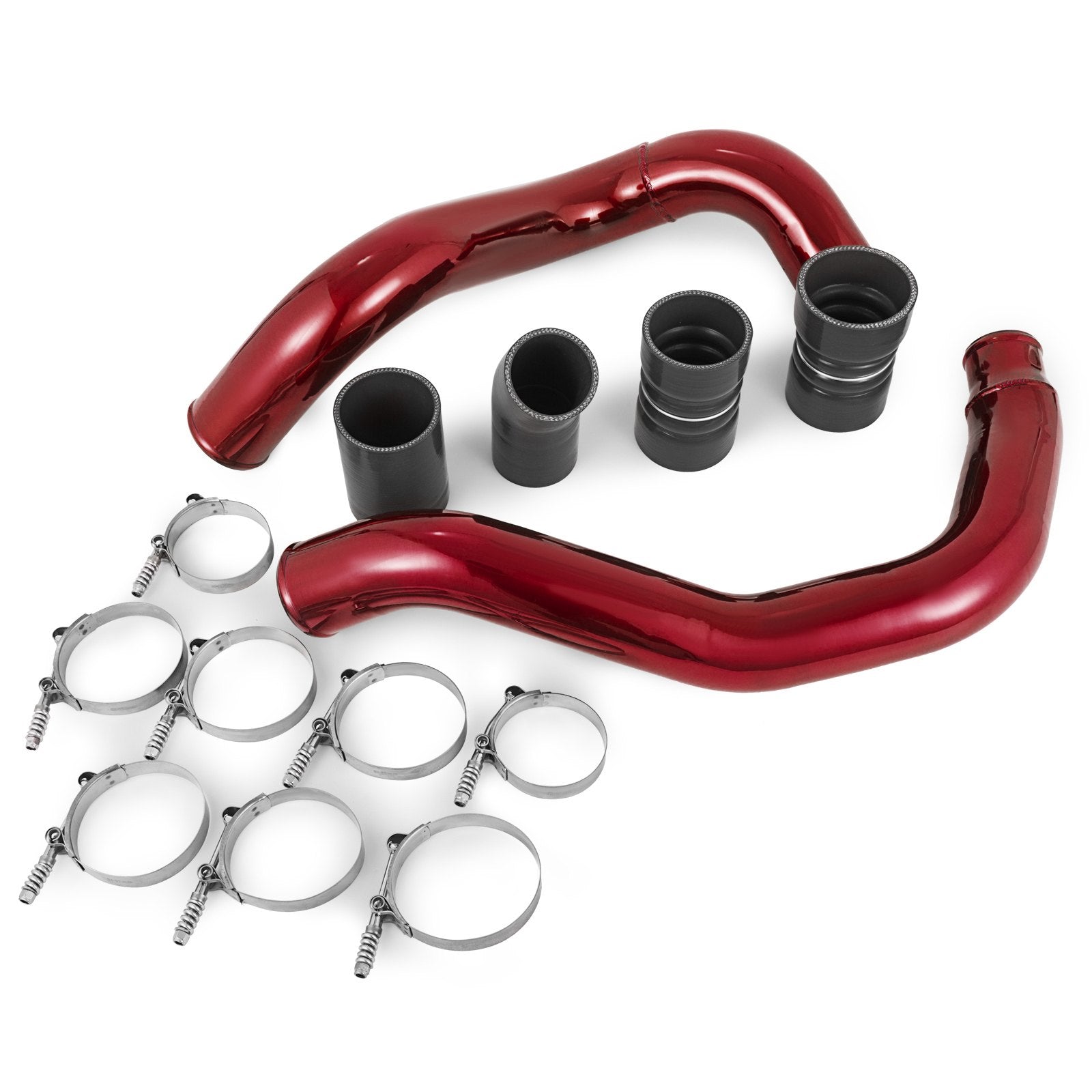 Fit Ford 03-07 6.0L V8 Powerstroke Diesel Turbo Intercooler Pipe and Boot Kit