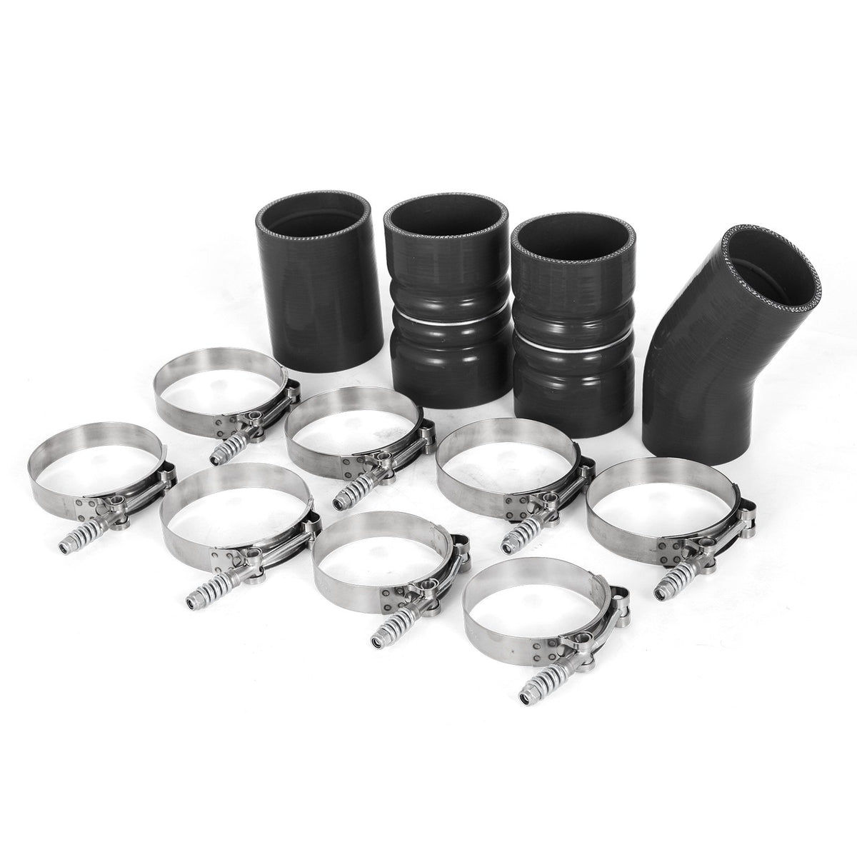 VEVOR Turbo Intercooler Pipe & Boot Kit Silver for 03-07 Ford 6.0L Powerstroke Diesel