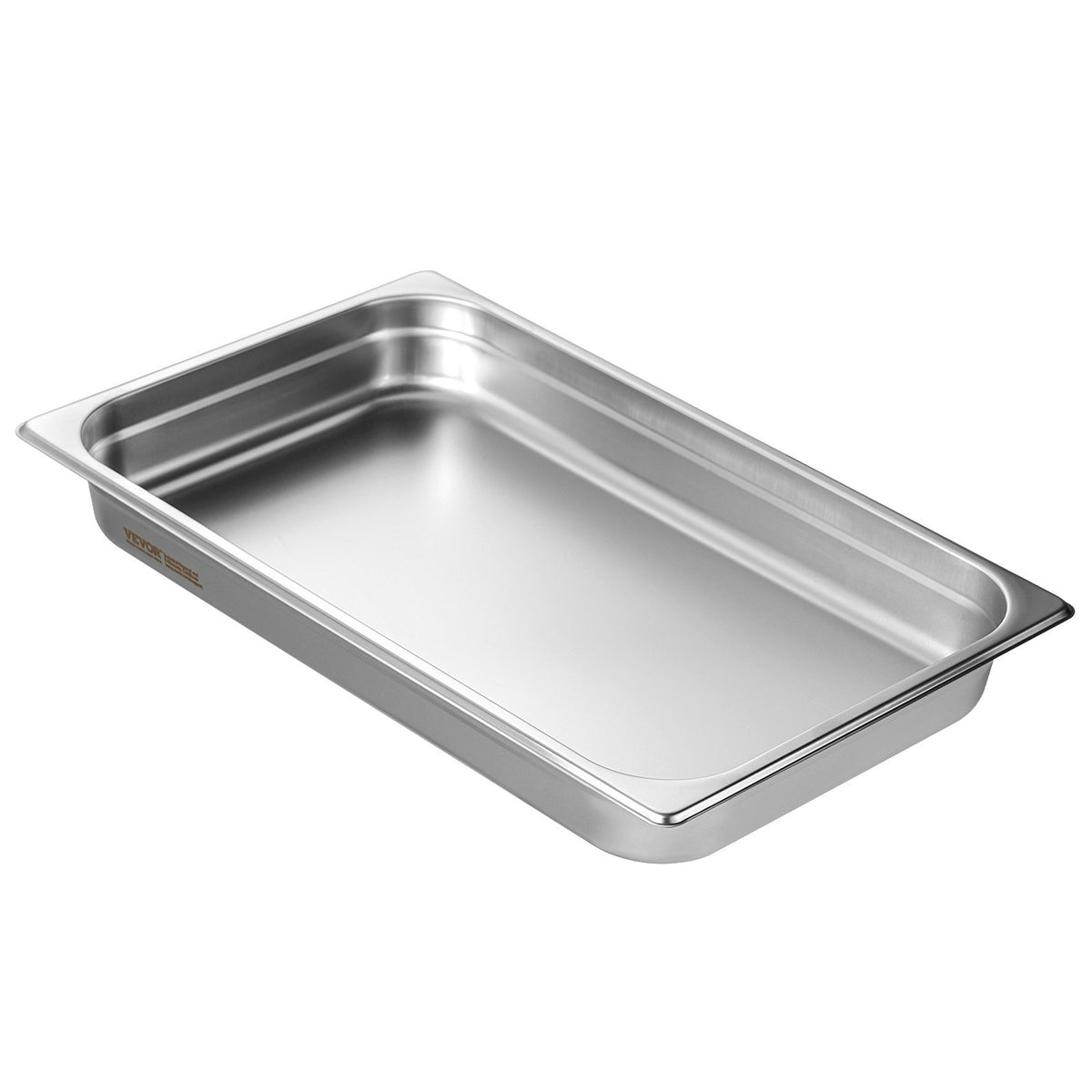 VEVOR 6 Pack Hotel Pans, Full Size Anti-Jam Steam Pan, 0.8mm Thick Stainless Steel Restaurant Steam Table Pan, 2.5-Inch Deep Commercial Table Pan, Catering Storage Food Pan, for Industrial &amp; Scientifi