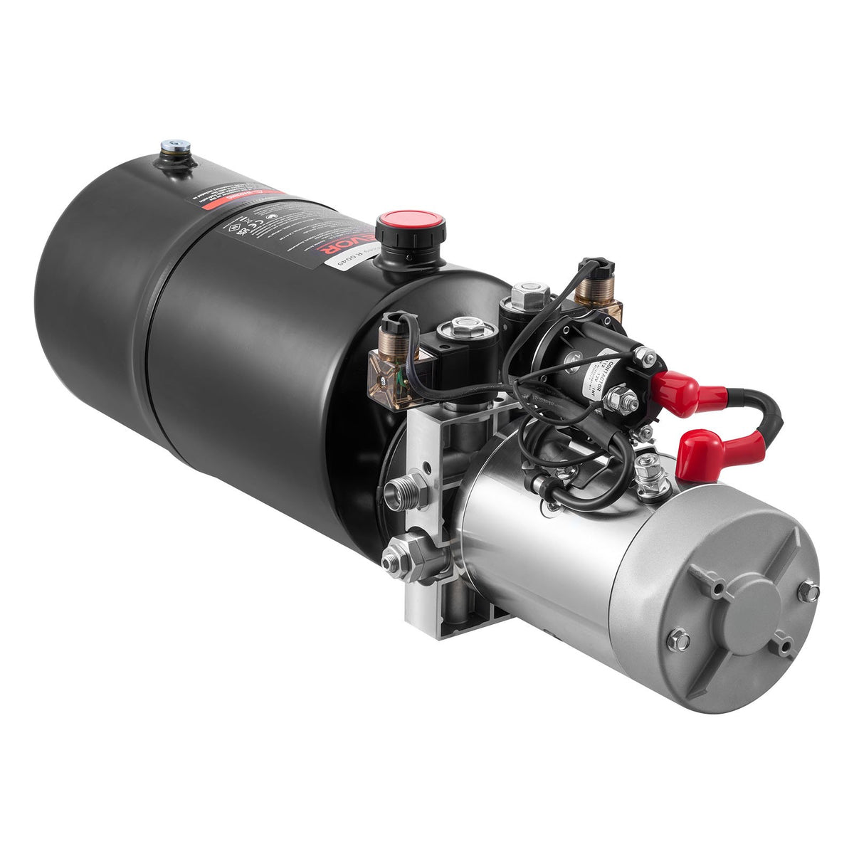 VEVOR 8 L Hydraulic Power Unit, Double Acting Dump Trailer Pump, 22 MPa Max Relief Pressure & 3.4 L/min Flow Rate, DC 12V Hydraulic Pump with Metal Reservoir for Dump Trailer Car Lifting