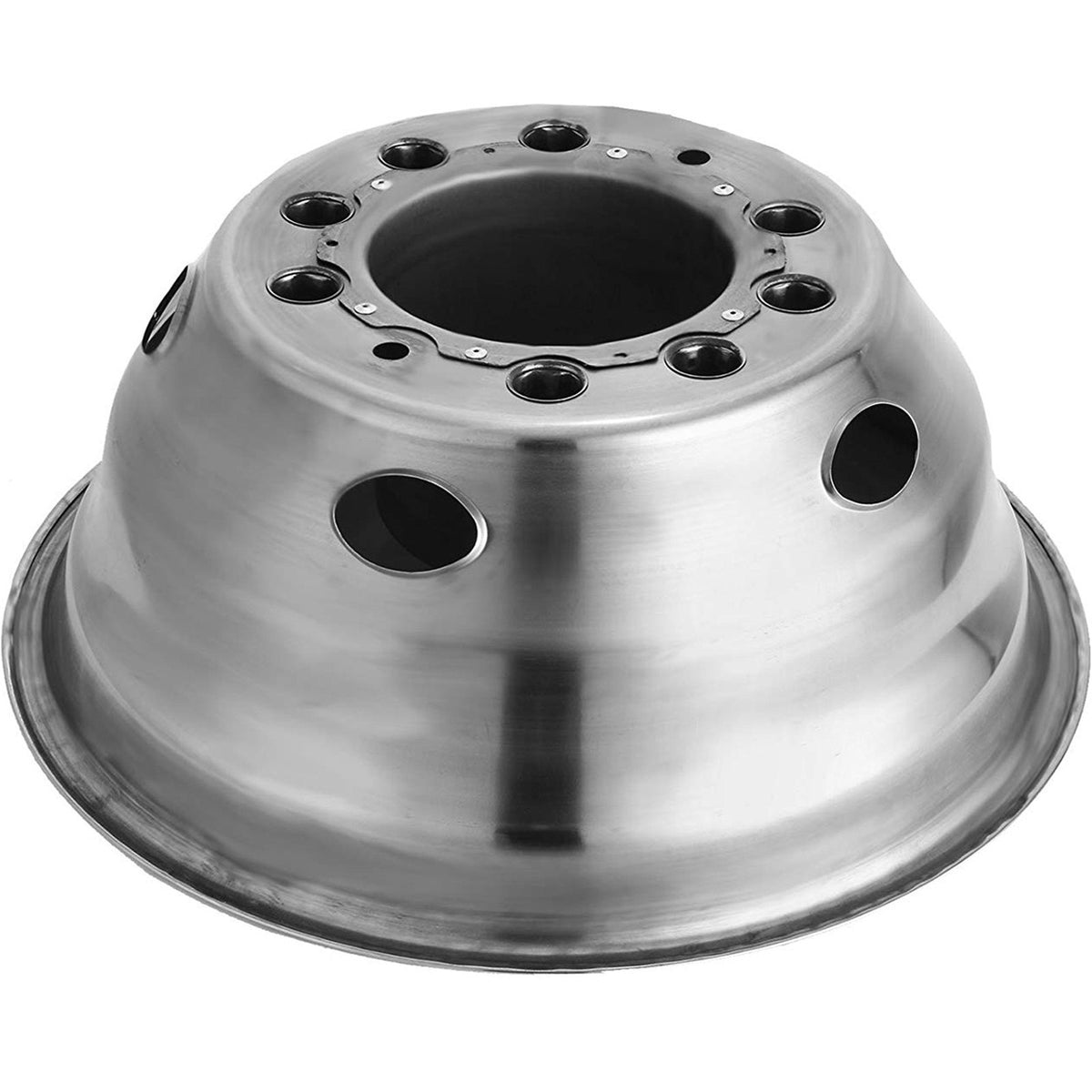 VEVOR Polished 19.5" 10 Lug Wheel Simulators Stainless Steel Bolt Kit Hubcap Kit Fit for 2005-2020 Ford F450/F550 2WD Trunk Dually Wheel Cover Set